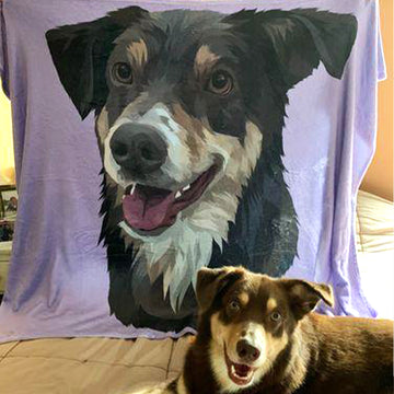 Print your pet on a blanket