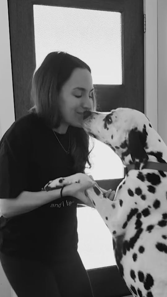 Customer video: Maritza in the I Kissed a Dog shirt