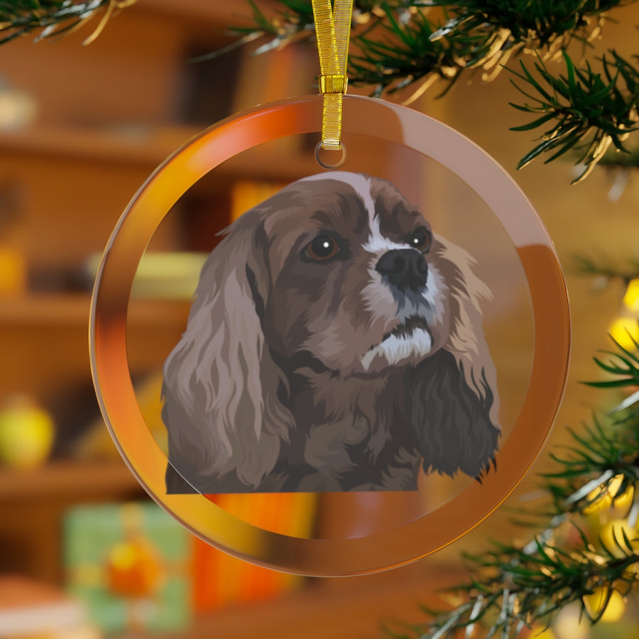 Custom Pet Printed Glass Ornament