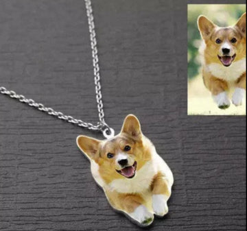 Personalized Pet Photo Color Acrylic Necklace