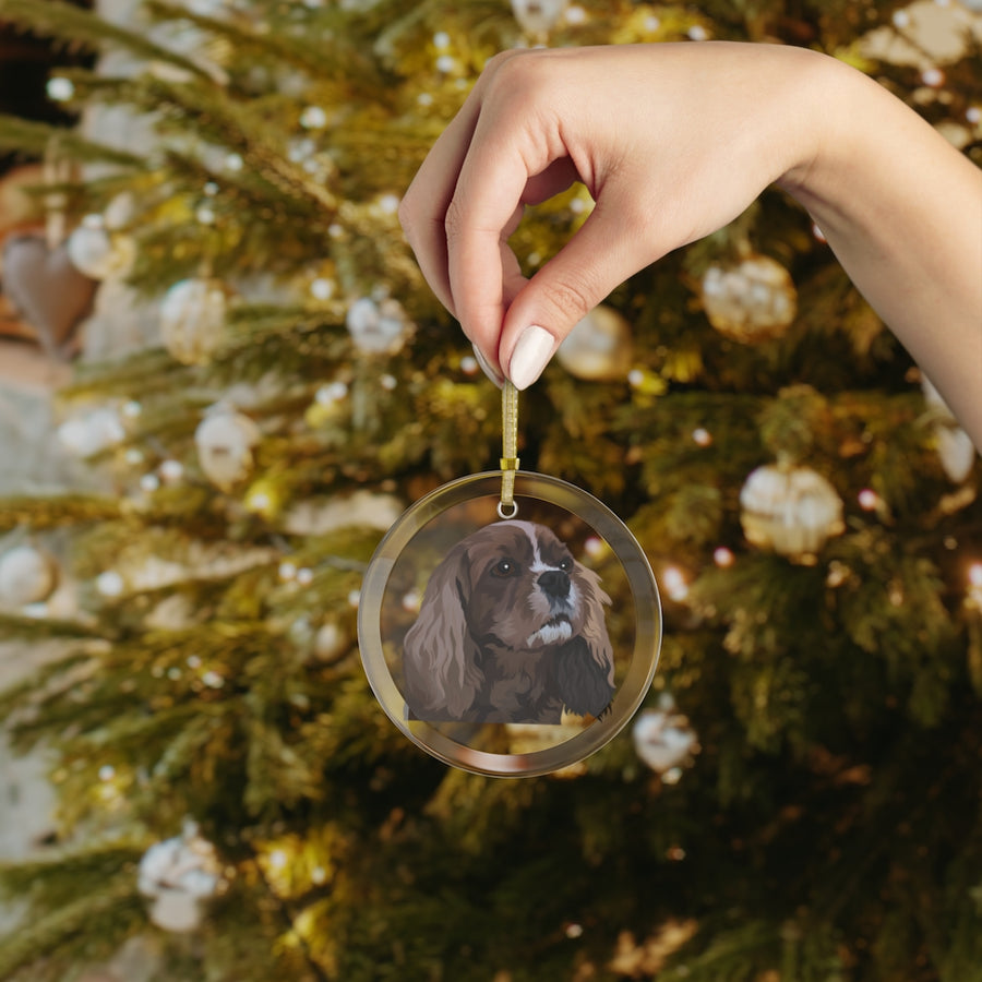 Custom Pet Printed Glass Ornament