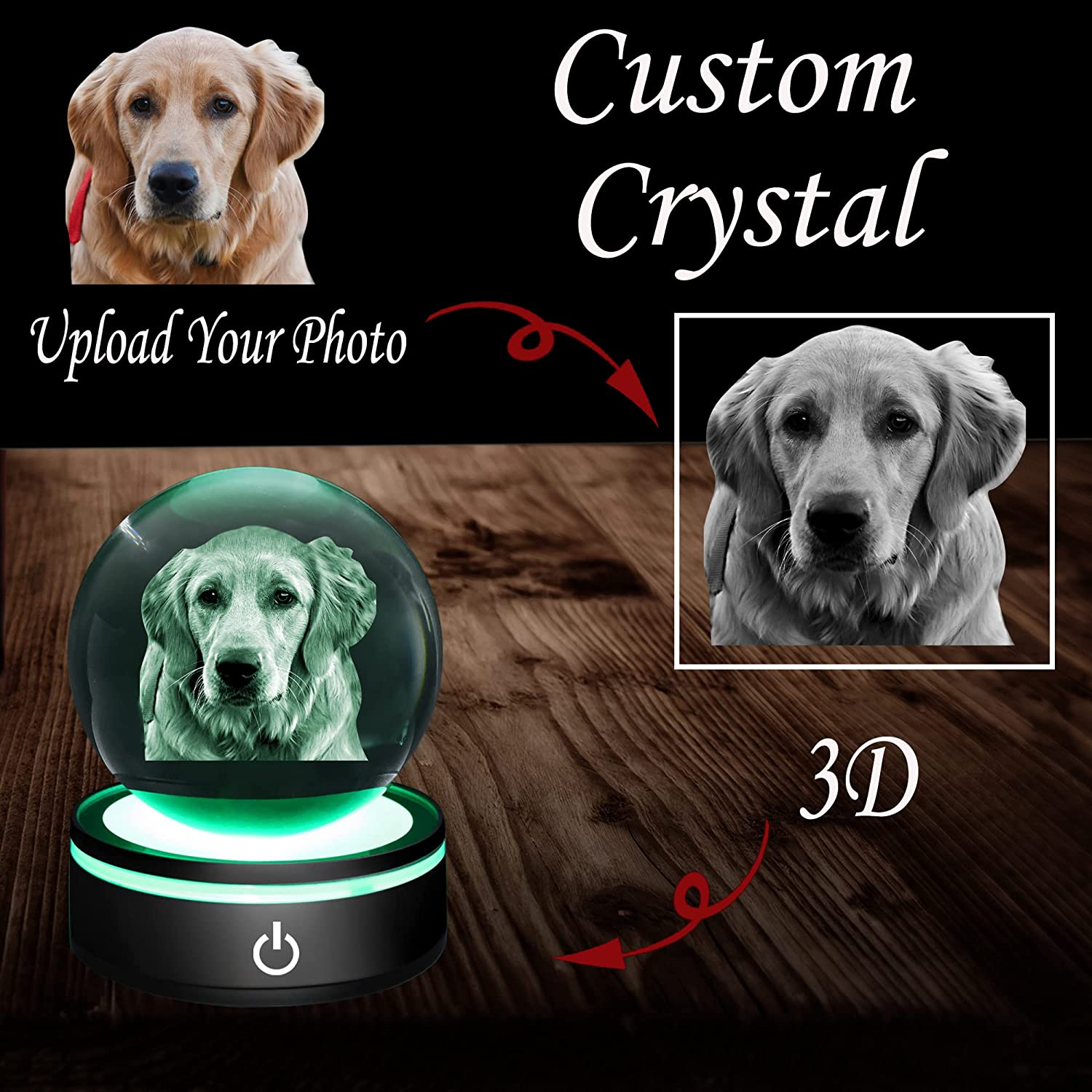 Personalized 3D Ball Pet Crystal - Not Just For Pets!