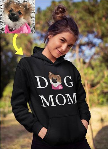 Custom Designed DOG MOM Hoodie