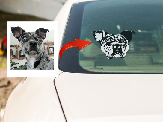Custom Car Decal/Sticker of Your Pet