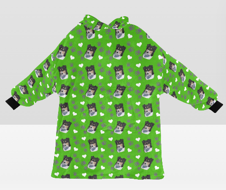 Pet Printed Custom Lamb Fleece CozyHood