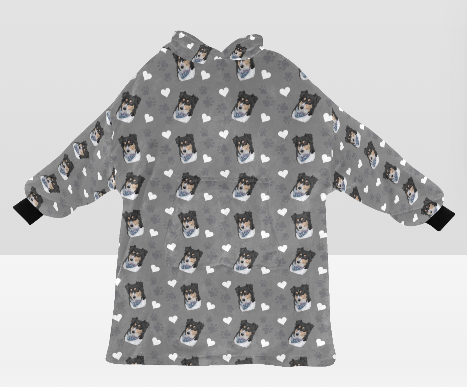 Pet Printed Custom Lamb Fleece CozyHood