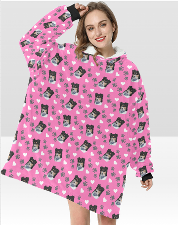 Pet Printed Custom Lamb Fleece CozyHood