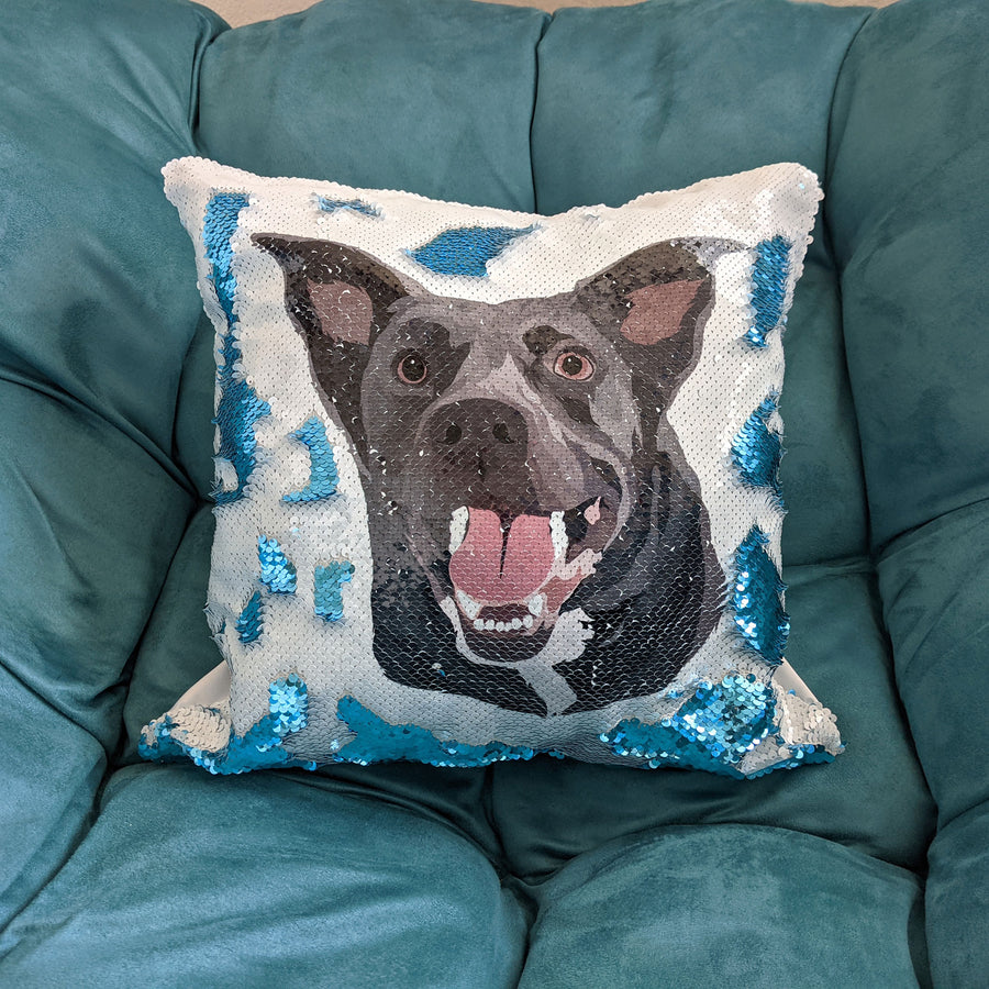 Custom Sequin Pillow