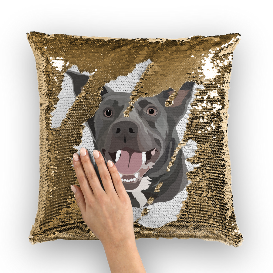 Custom Sequin Pillow