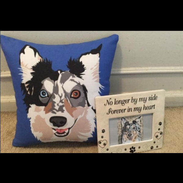 Custom Pet Couch Pillow With Cover
