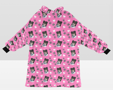 Pet Printed Custom Lamb Fleece CozyHood