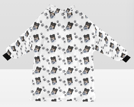 Pet Printed Custom Lamb Fleece CozyHood