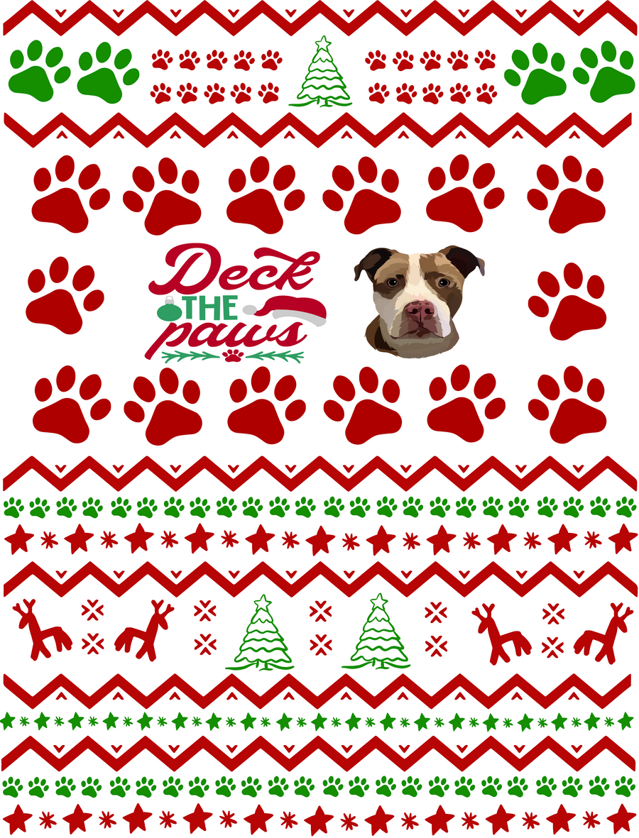 Limited Christmas Edition Custom Pet Velveteen Plush Blanket