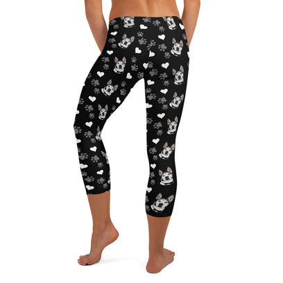 Custom Pet Print Capri Leggings