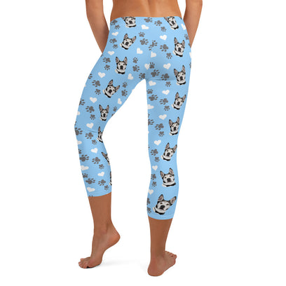 Custom Pet Print Capri Leggings