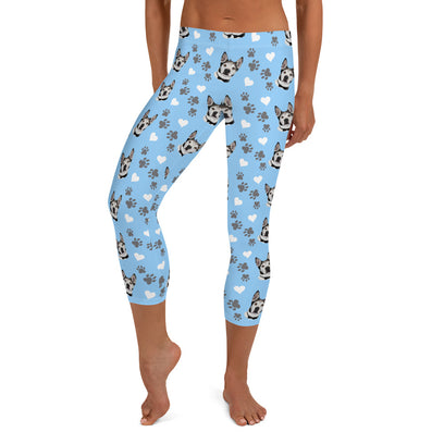 Custom Pet Print Capri Leggings