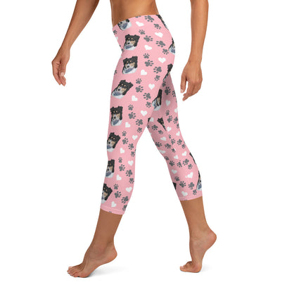 Custom Pet Print Capri Leggings