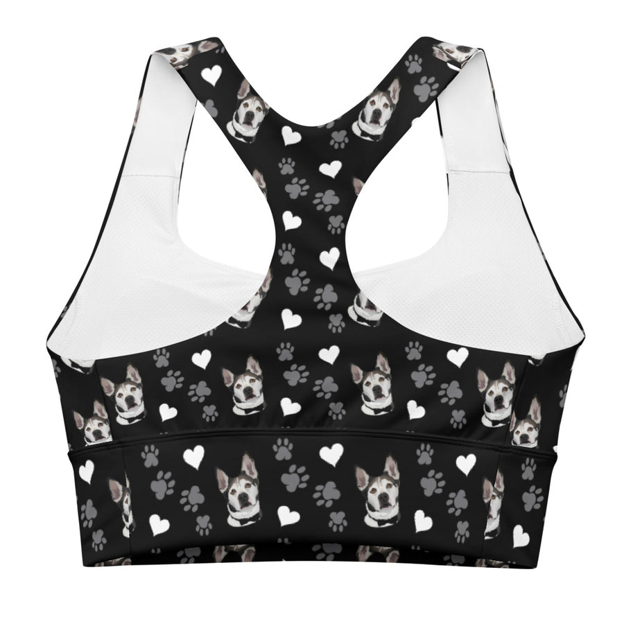 Custom Pet Printed Longline Sports Bra