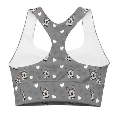 Custom Pet Printed Longline Sports Bra
