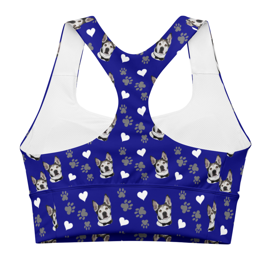 Custom Pet Printed Longline Sports Bra