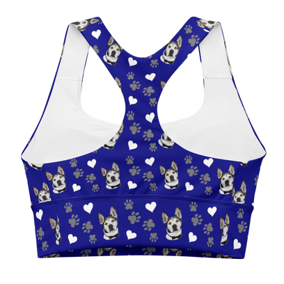 Custom Pet Printed Longline Sports Bra