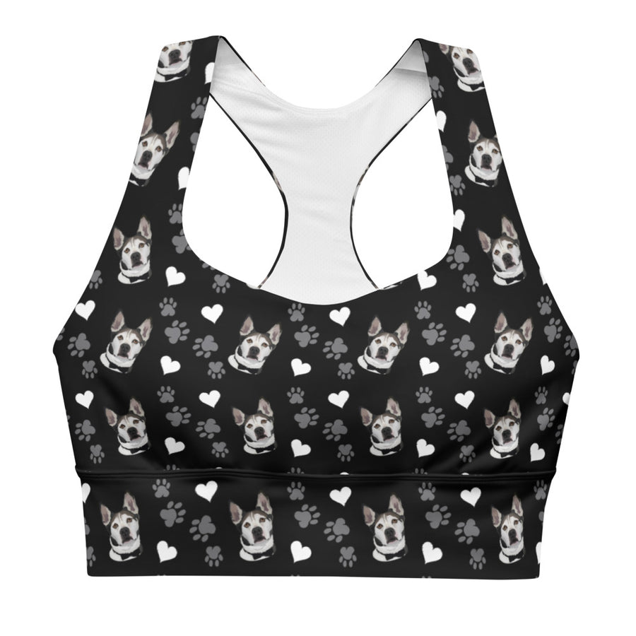 Custom Pet Printed Longline Sports Bra