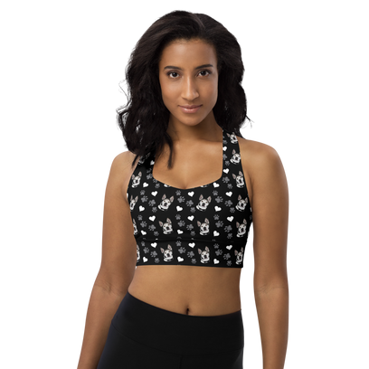Custom Pet Printed Longline Sports Bra