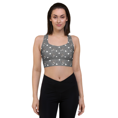 Custom Pet Printed Longline Sports Bra