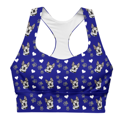 Custom Pet Printed Longline Sports Bra