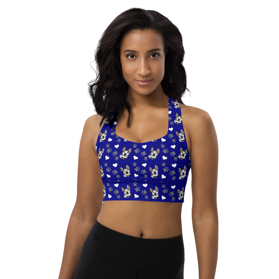 Custom Pet Printed Longline Sports Bra