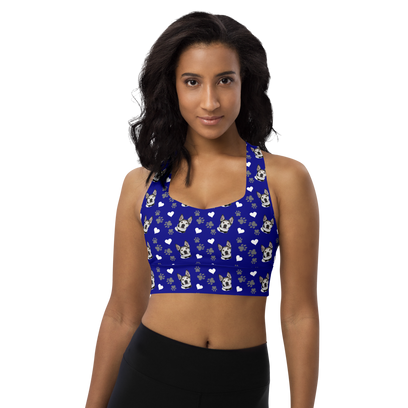 Custom Pet Printed Longline Sports Bra