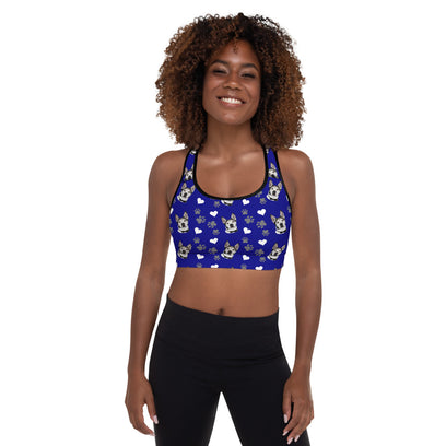 Custom Pet Printed Padded Sports Bra