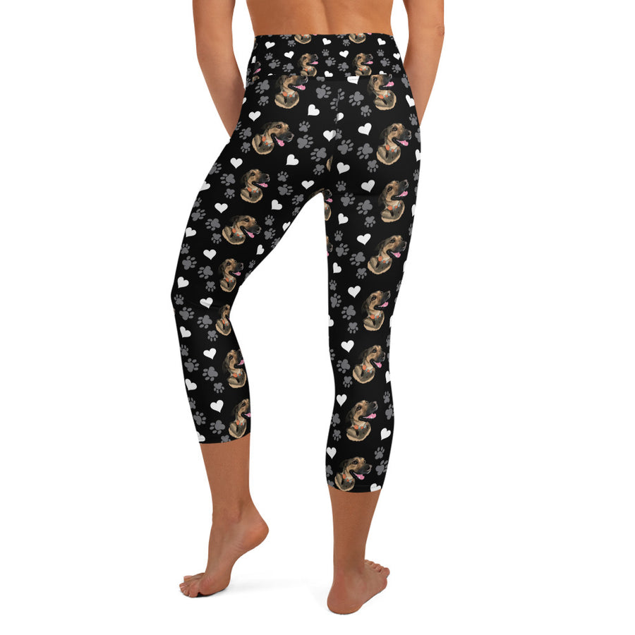 Custom Pet Print Yoga Capri Leggings