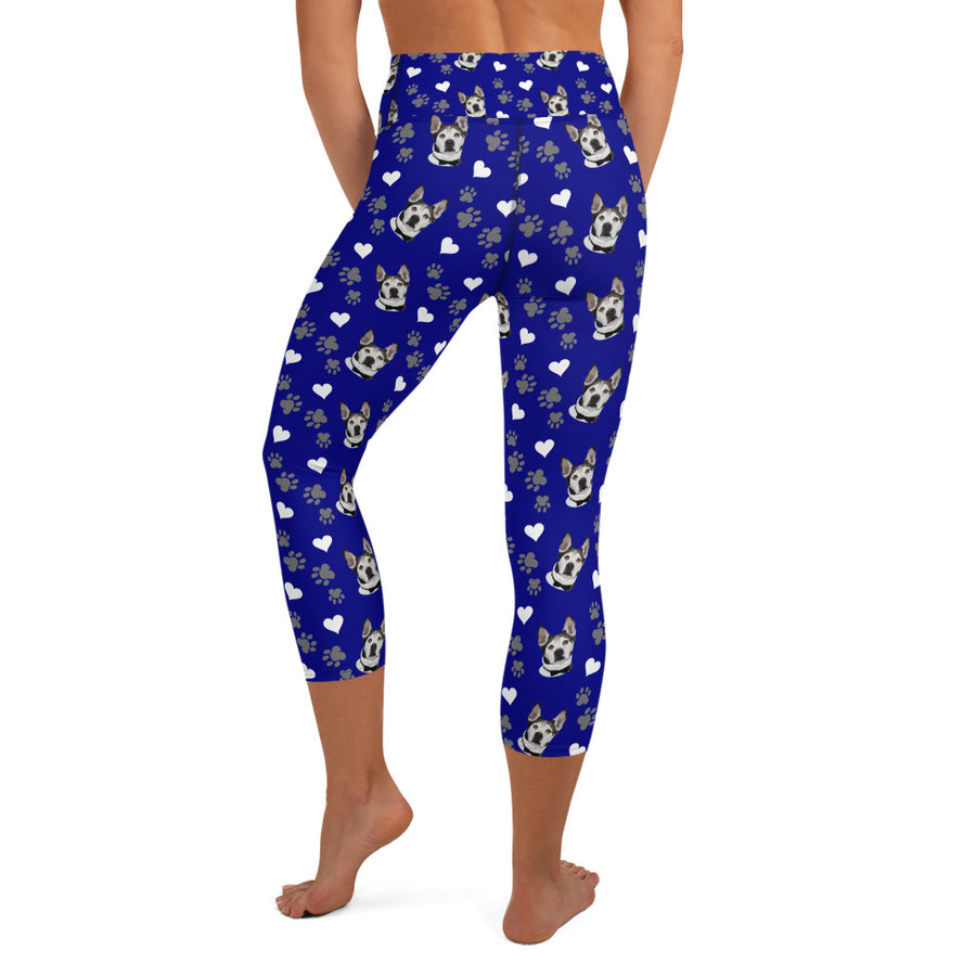 Custom Pet Print Yoga Capri Leggings