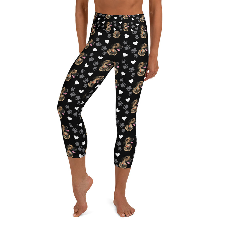 Custom Pet Print Yoga Capri Leggings