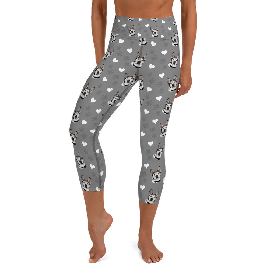 Custom Pet Print Yoga Capri Leggings