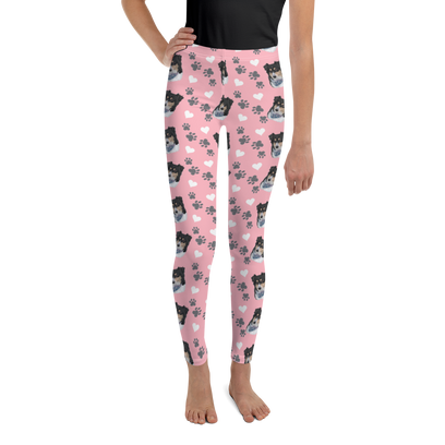Custom Pet Printed Youth Leggings