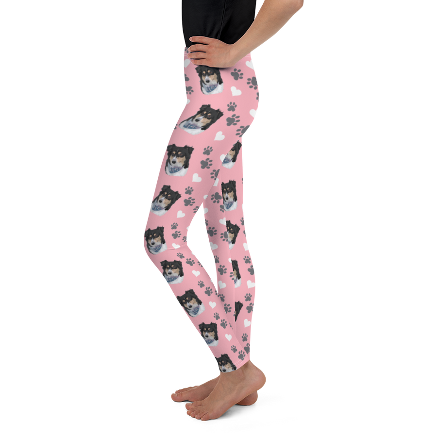 Custom Pet Printed Youth Leggings