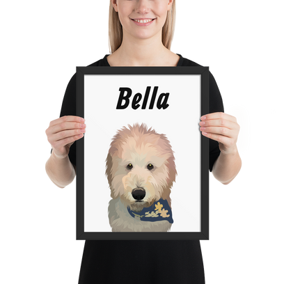 Custom Printed Pet Framed Poster