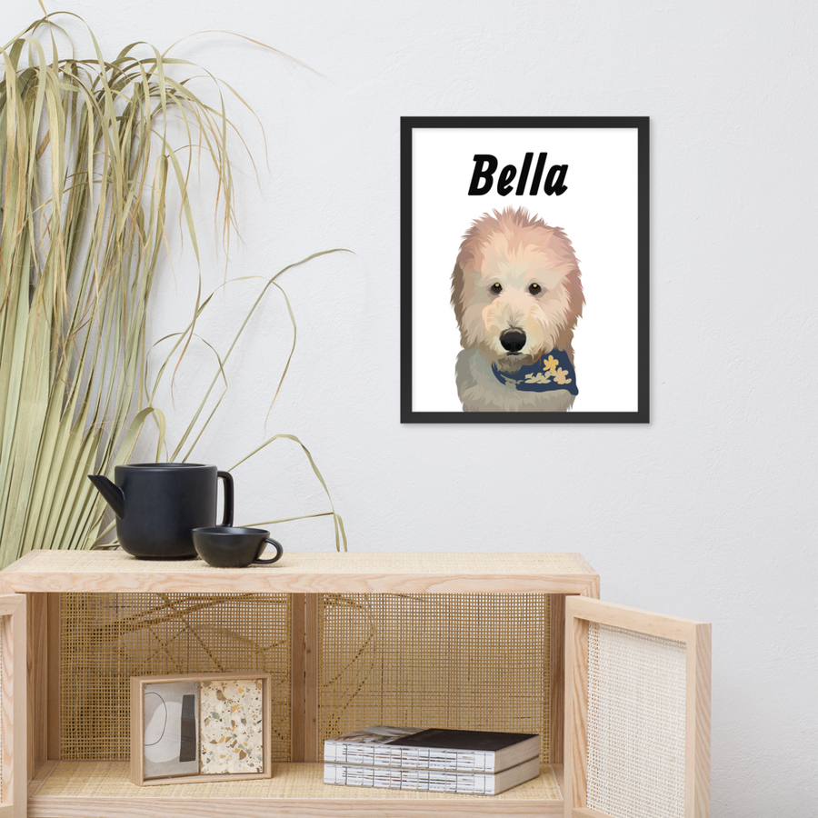 Custom Printed Pet Framed Poster