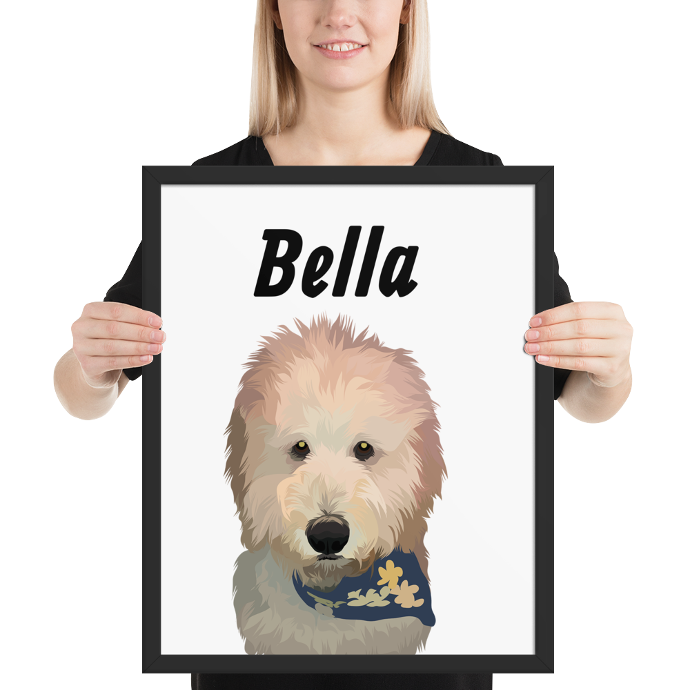 Custom Printed Pet Framed Poster
