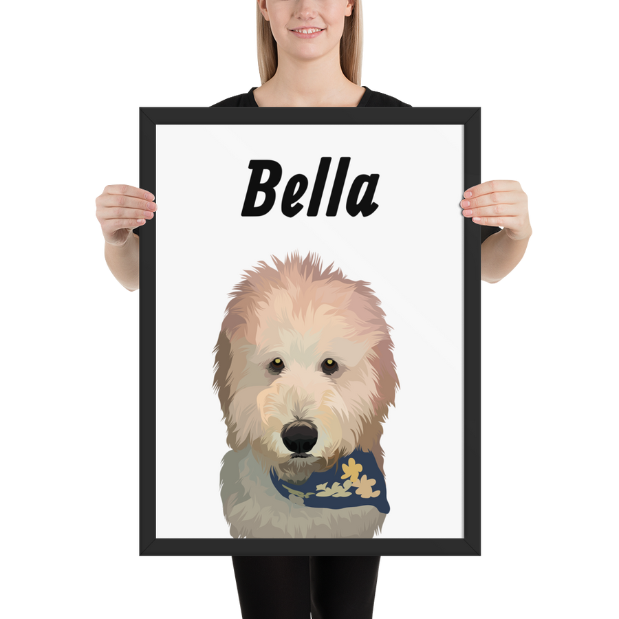 Custom Printed Pet Framed Poster