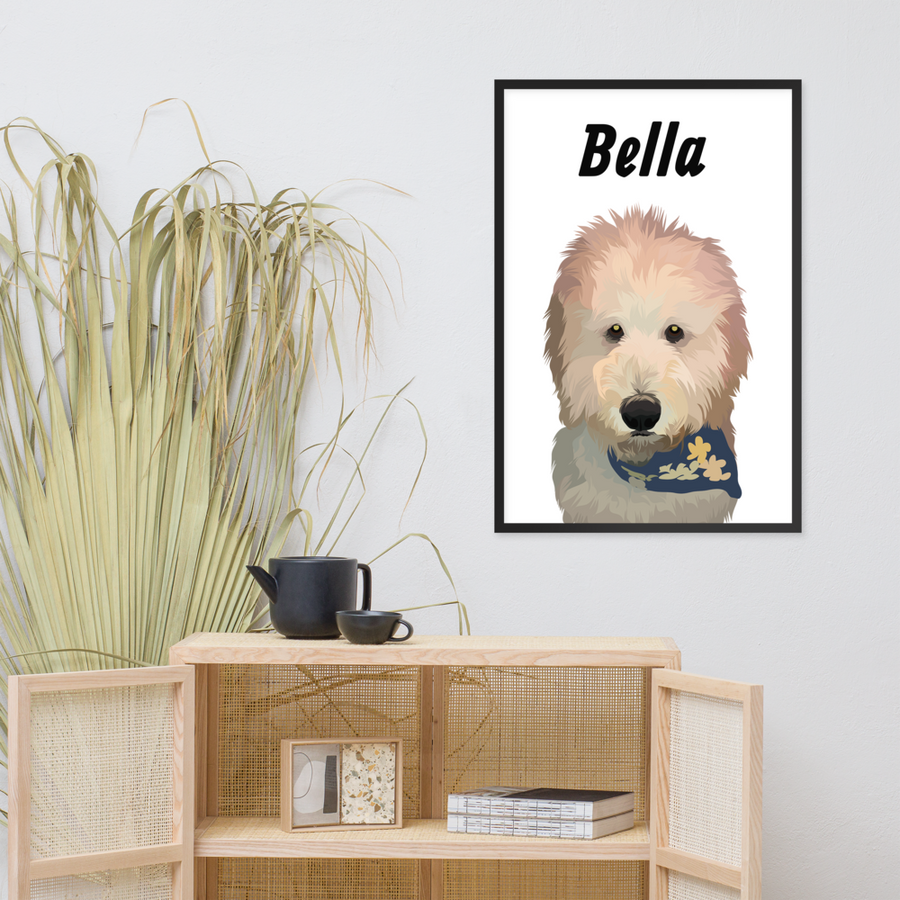 Custom Printed Pet Framed Poster