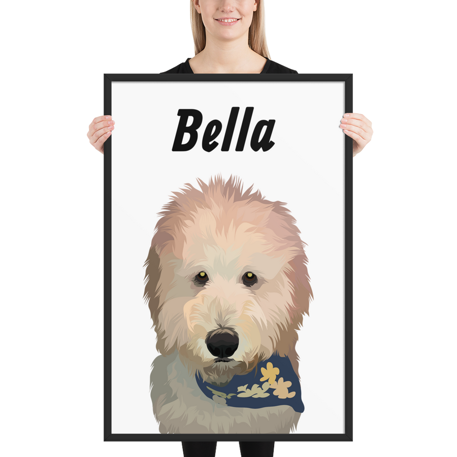 Custom Printed Pet Framed Poster