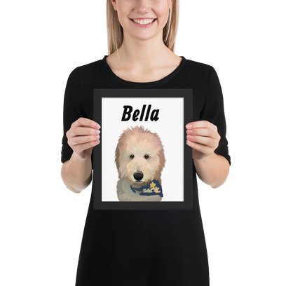 Custom Printed Pet Framed Poster