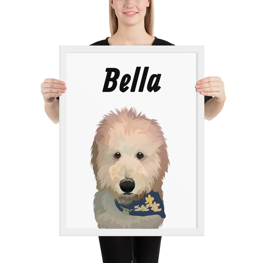 Custom Printed Pet Framed Poster