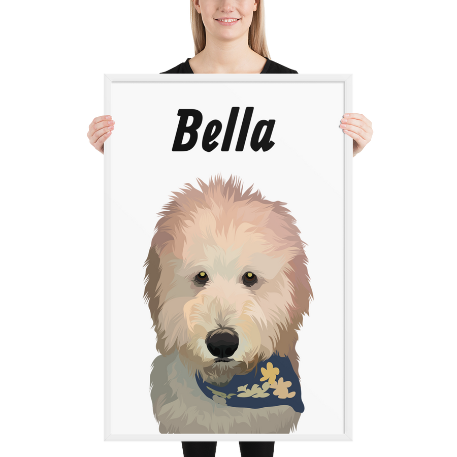 Custom Printed Pet Framed Poster